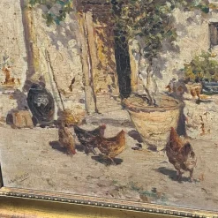Populäre Gerichtsszene, Frühe 1900er, Ölgemälde auf Leinwand