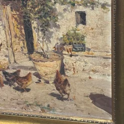 Populäre Gerichtsszene, Frühe 1900er, Ölgemälde auf Leinwand