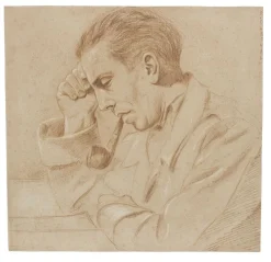 Portrait - Bleistiftzeichnung von Pierre Daboval - Spätes 20. Jahrhundert Spätes 20. Jahrhundert