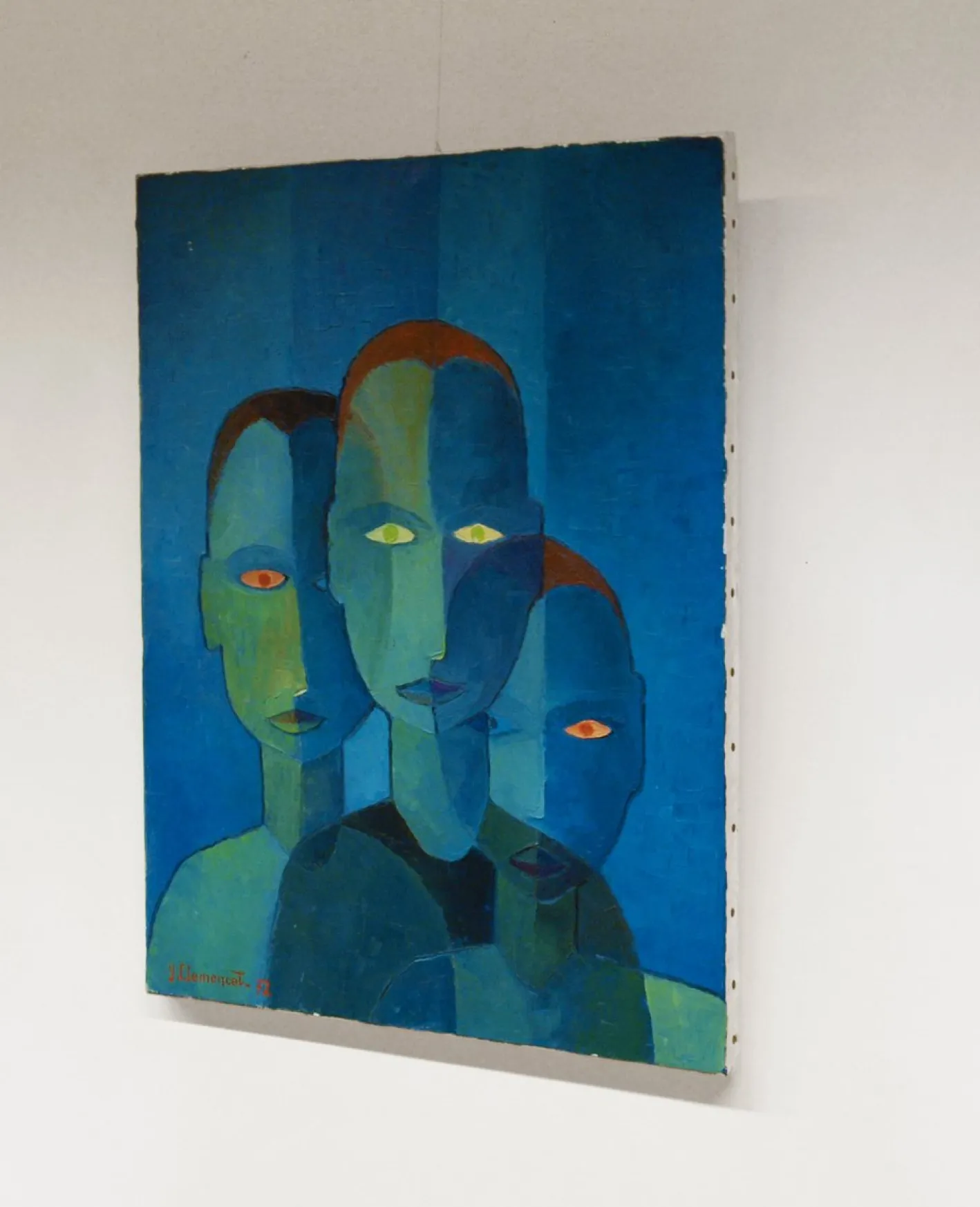 Portrait with Three Characters, Clemencet, 1972
