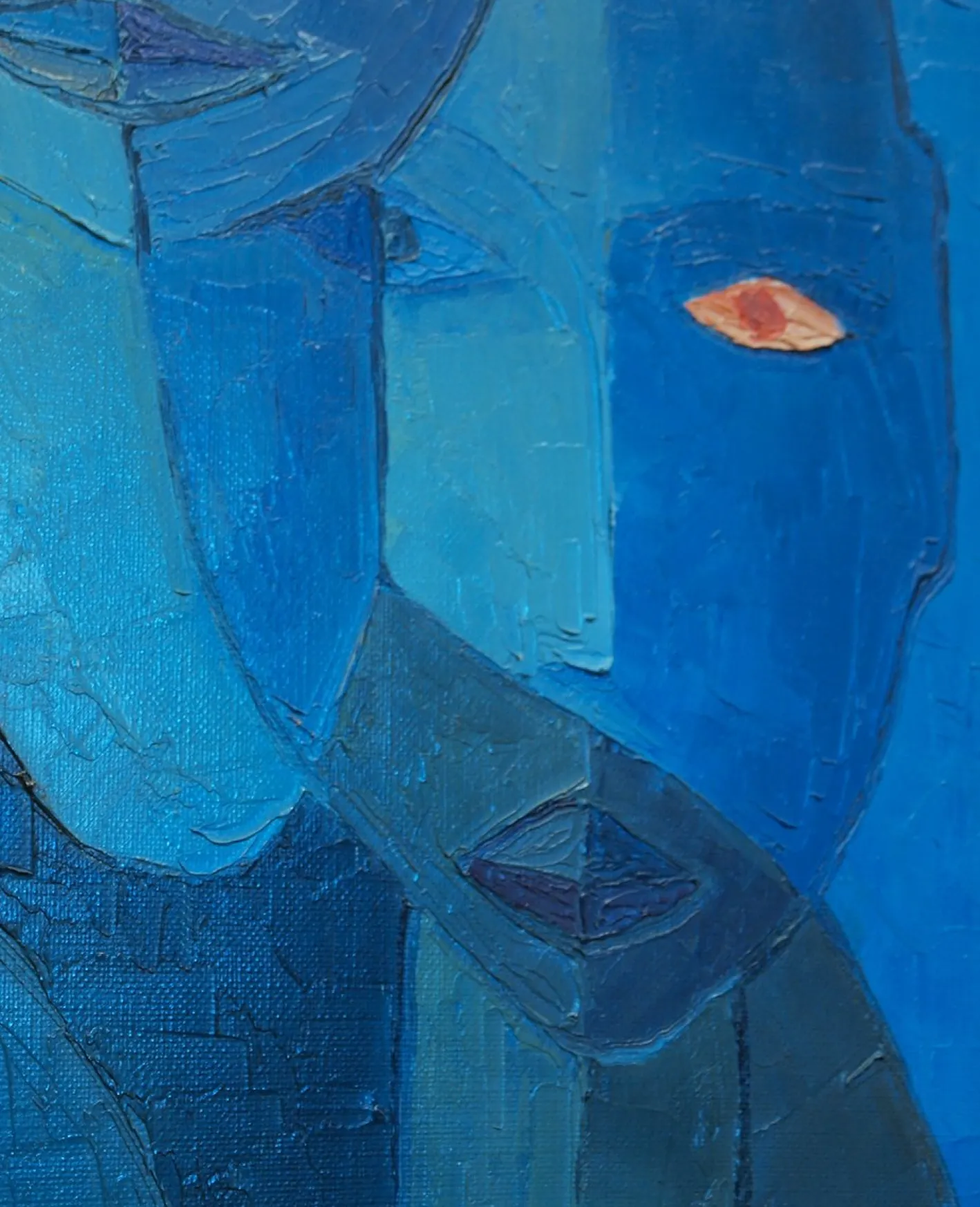 Portrait with Three Characters, Clemencet, 1972