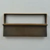 Push Pull Türgriffe und Briefkasten mit Kraterrelief, 1970er, 4 . Set