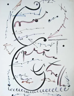 Rafael Alberti, Buchstabe E, 1972, Lithographie