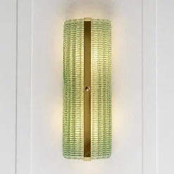 Rechteckige Murano Glas Wandlampen mit Chrom Finish von Simoeng für Simoeng, 4er Set