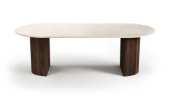 Refleko Crema Marmor Esstisch von Stone Valley