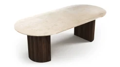 Refleko Crema Marmor Esstisch von Stone Valley