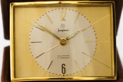 Reisewecker aus Leder von Junghans, 1960er