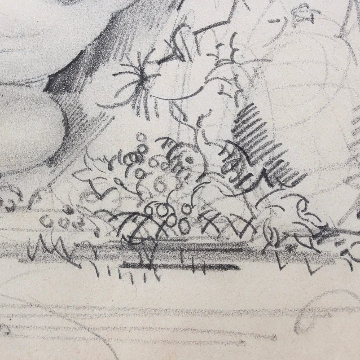 Reposing Akt und Baum von Guillaume Dulac, 1920er