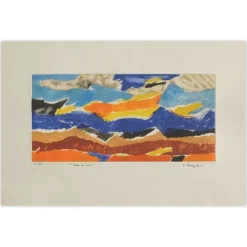 Robert Lapoujade, Seaside, 1960, Radierung