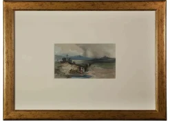 Robert Werner, Roman Countryside, Original Zeichnung, frühes 20. Jh