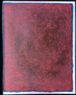 Rolf Hans, Large Framed Monochrome Oil Pastell auf Karton, 1986