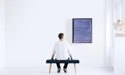 Rolf Hans, Large Framed Monochrome Oil Pastell auf Karton, 1986