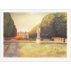 Rolf Rafflewski, Paris - Le Jardin de l'Observatoire, 1980, Lithographie