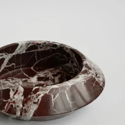 Rosso Levanto Marmor Eclipse Schale von Kiwano Concept