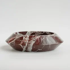 Rosso Levanto Marmor Eclipse Schale von Kiwano Concept