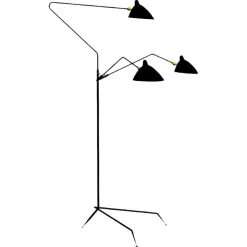 3 Rotating Arms Stehlampe von Serge Mouille