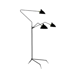 3 Rotating Arms Stehlampe von Serge Mouille