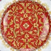 Rote Damastplatte von deBlona