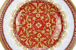 Rote Damastplatte von deBlona