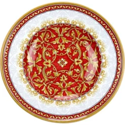 Rote Damastplatte von deBlona