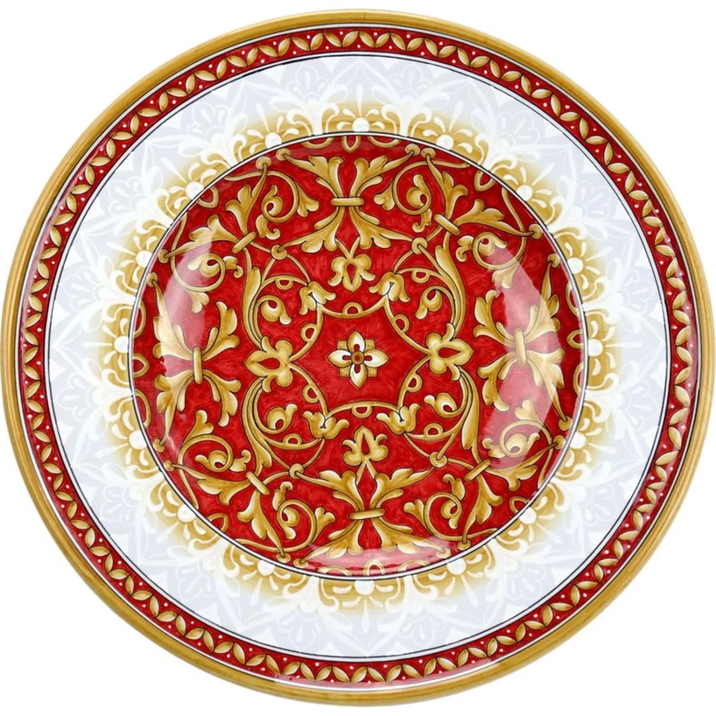 Rote Damastplatte von deBlona