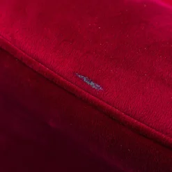 Rotes 3-Sitzer Sofa aus Samt, 1950er