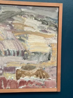 Rune Rådsten, Katalanische Landschaft, 1960er, Öl auf Leinwand, gerahmt