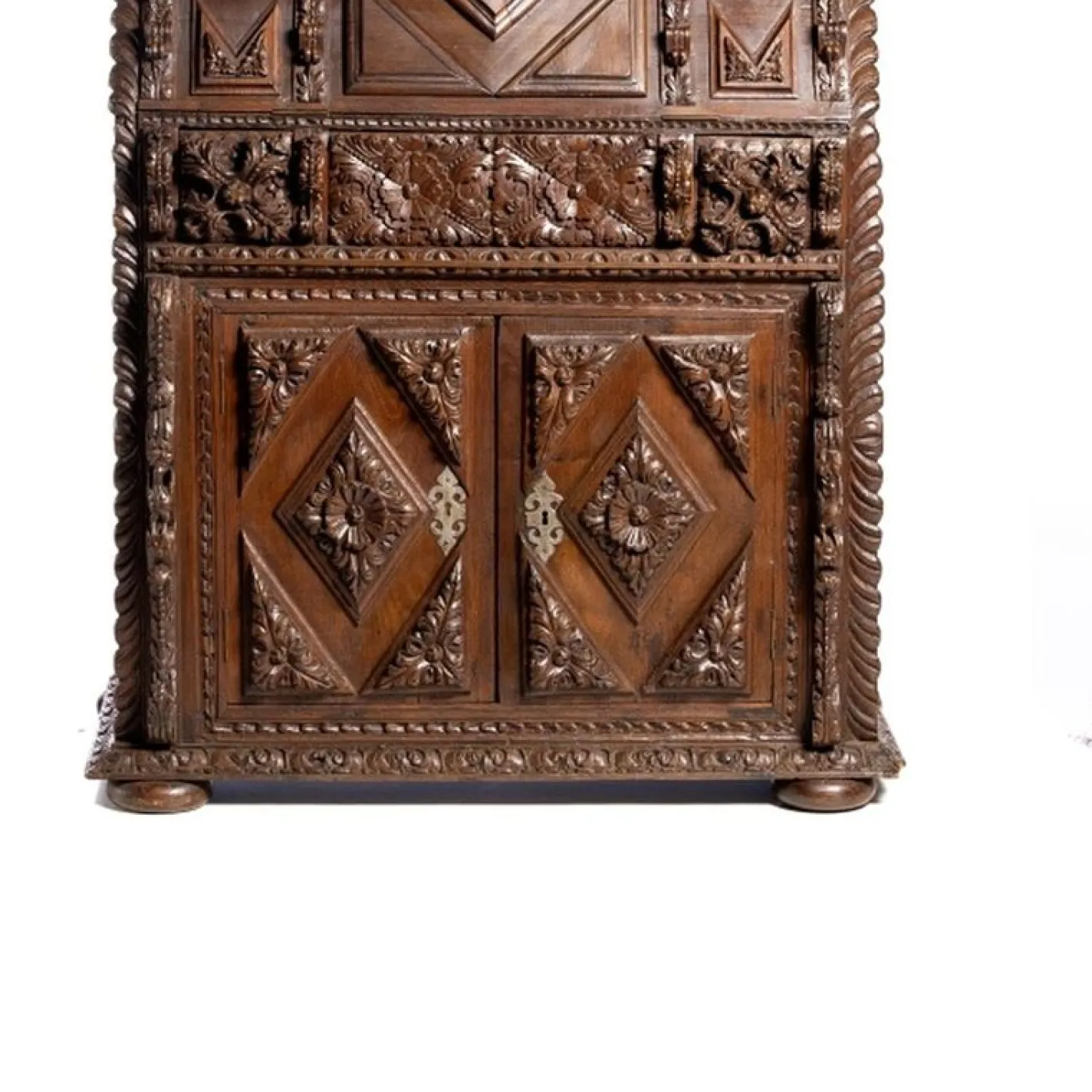 Rustikaler Schreibtisch mit Nische, 19. Jh