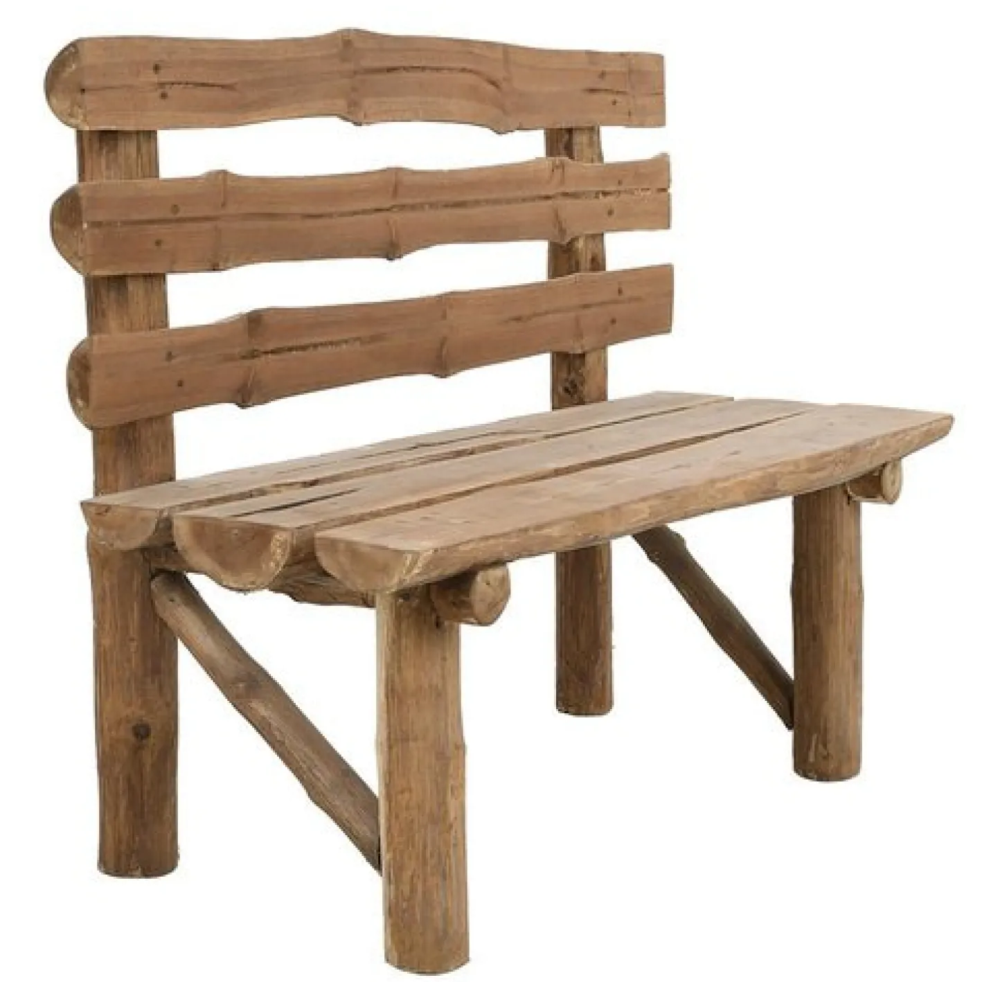 Rustikale Vintage Holzbank