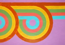 Ryan Rivadeneyra, Triple Loop Pattern, 2026, Acryl auf Aquarellpapier