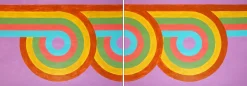 Ryan Rivadeneyra, Triple Loop Pattern, 2026, Acryl auf Aquarellpapier
