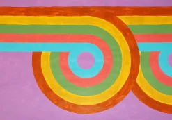 Ryan Rivadeneyra, Triple Loop Pattern, 2026, Acryl auf Aquarellpapier
