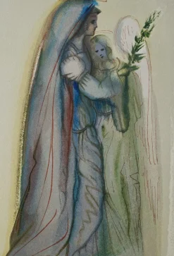 Salvador Dali, Le réconfort des anges, Radierung