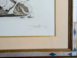 Salvador Dali, The Archangel Raphael, Handsignierte Aquatinta und Relief auf Papier, 1980er