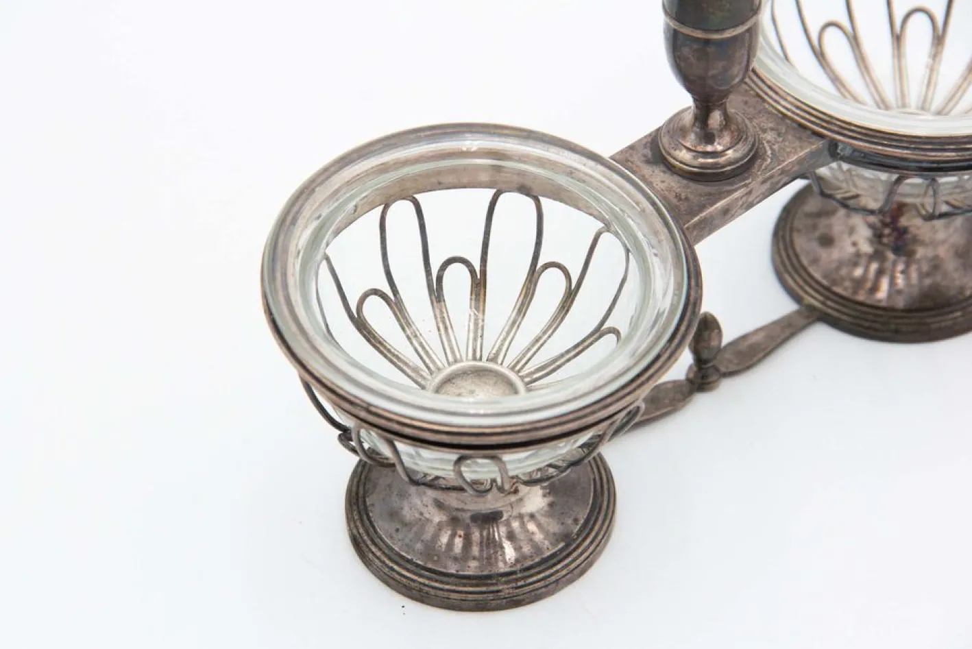 Salz- und Pfefferstreuer mit Silberstruktur, 3er Set