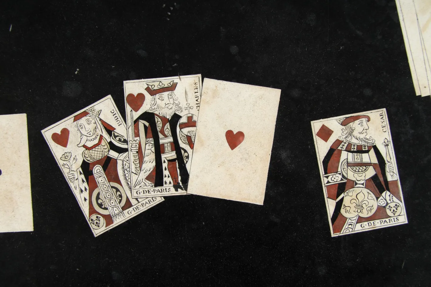 Scagliola Spieltisch, 18.-19. Jh.