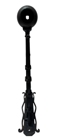 Schmiedeeiserner Art Deco Amsterdamer Schule Fahnenmast, 1920er