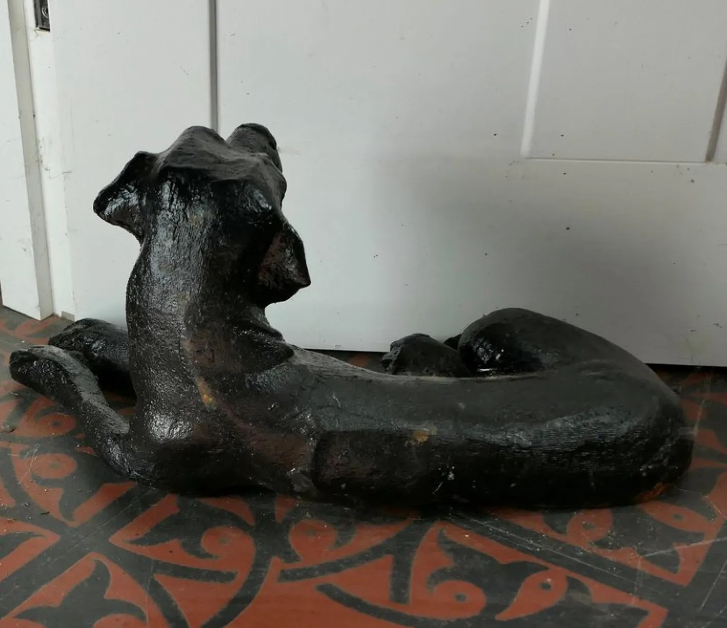 Schwarzer Vintage Labrador Türstopper, 1960