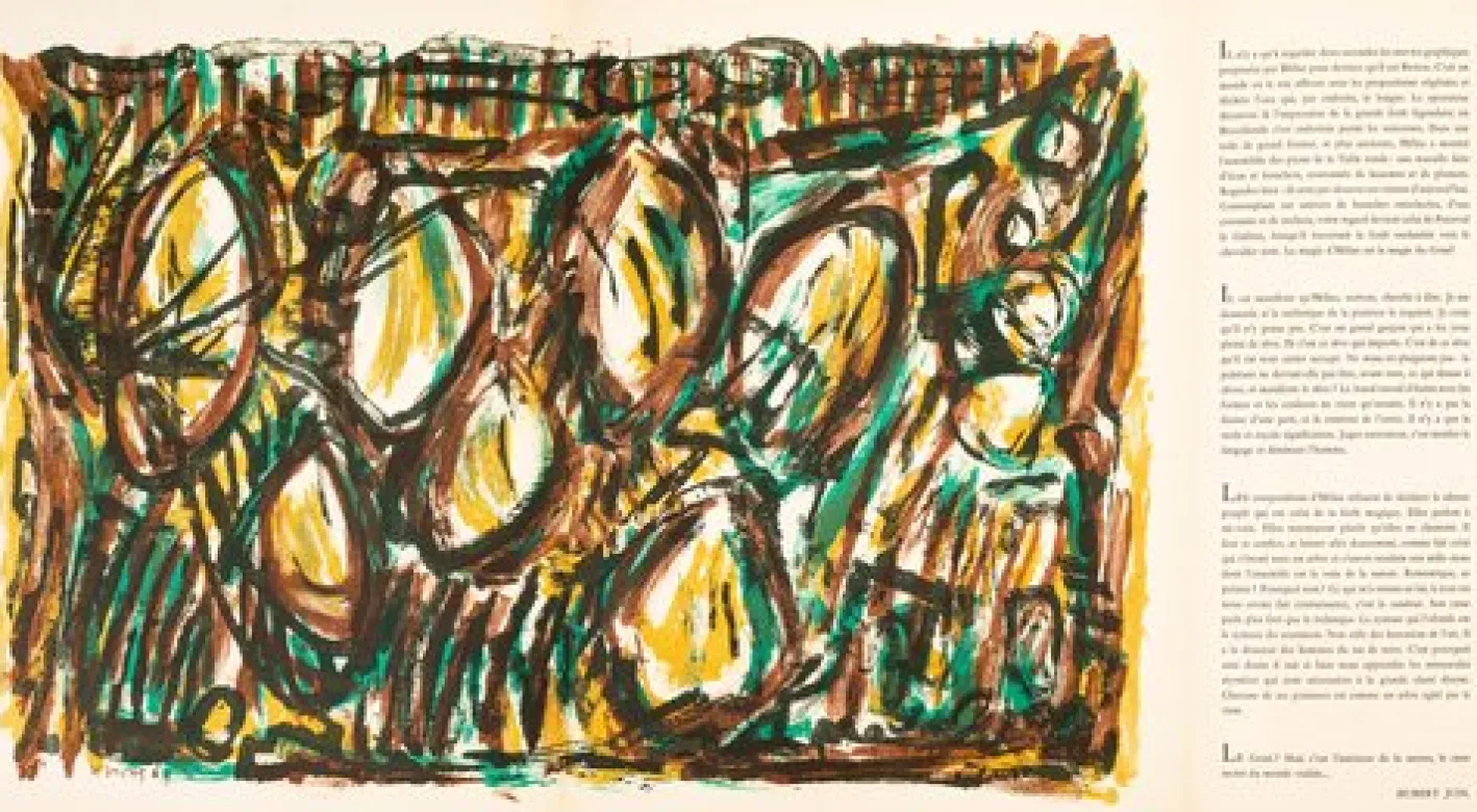 Serge Hélia, Abstract Composition, 1963, Lithographie