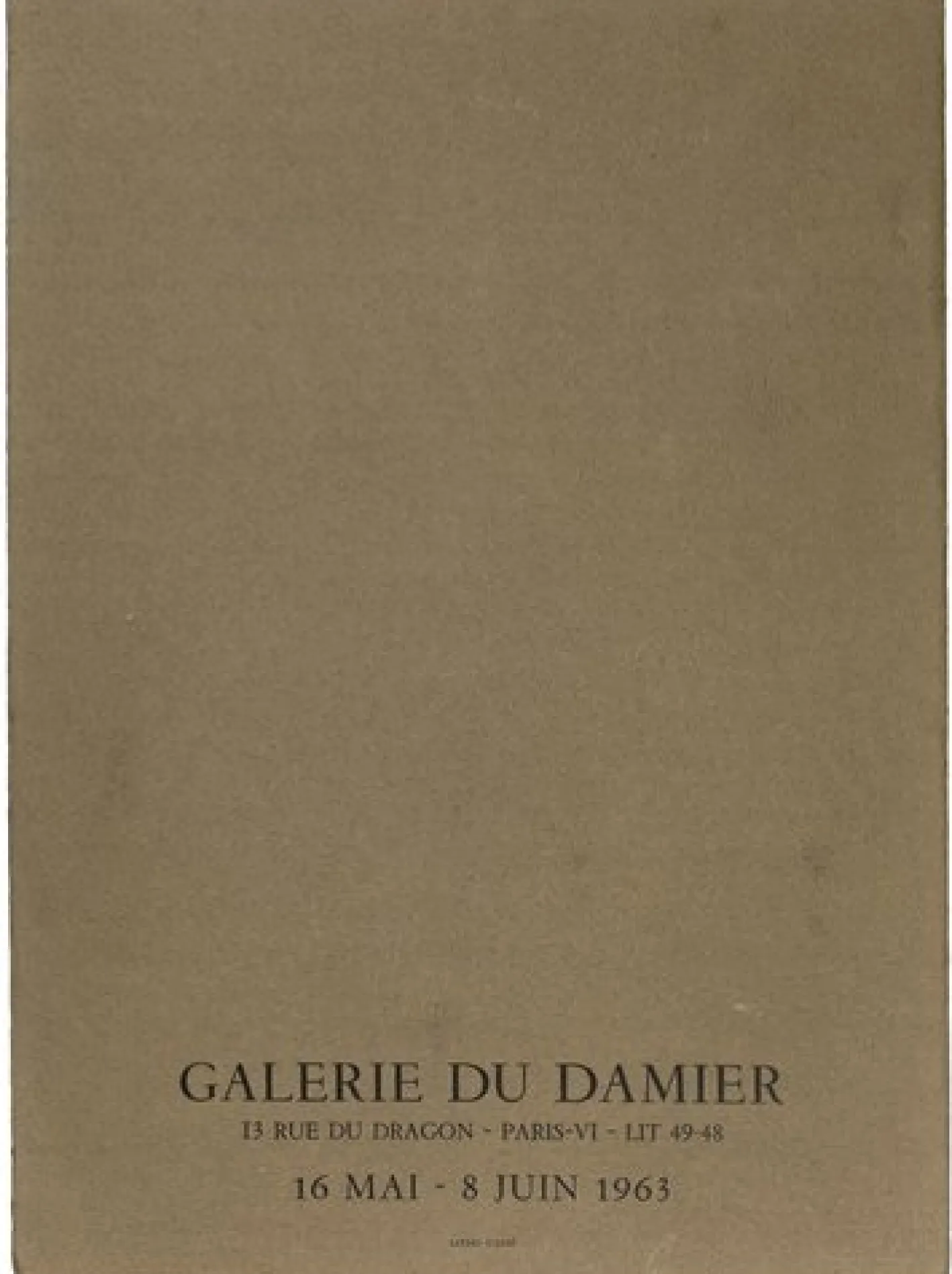 Serge Hélia, Abstract Composition, 1963, Lithographie