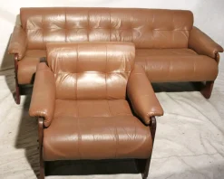 Set aus MP-185 Sofa und Sessel von Percival Lafer, 1970er