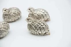 Silberne Salz- und Pfefferstreuer, 4er Set