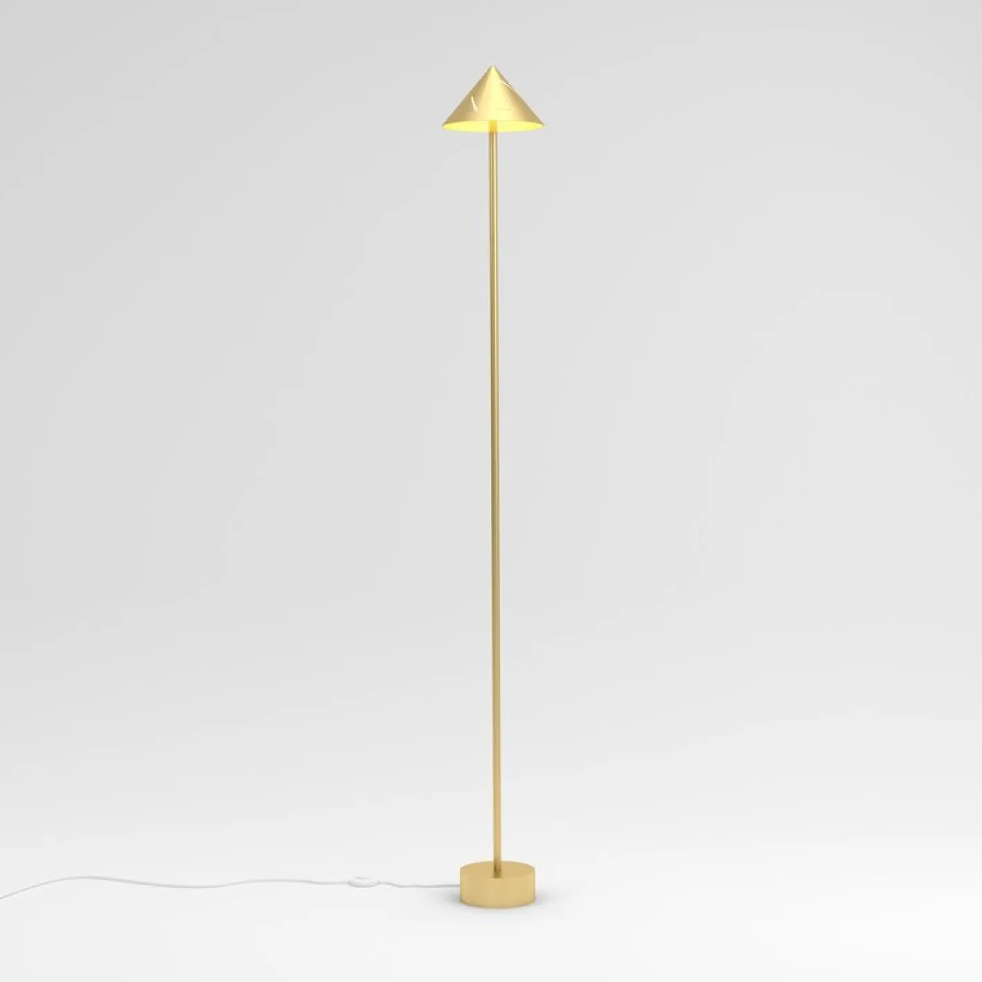 Silberne Stehlampe von Atelier Areti