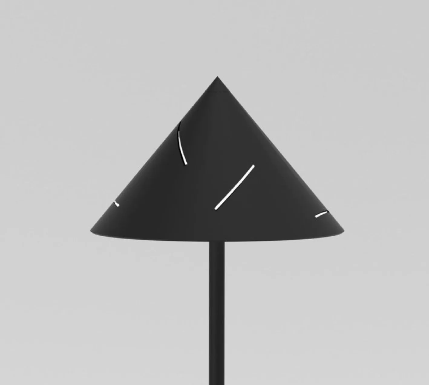 Silberne Stehlampe von Atelier Areti