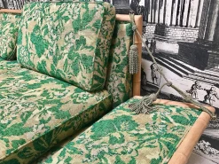 2-Sitzer Schlafsofa aus Bambus, 1960er