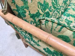 2-Sitzer Schlafsofa aus Bambus, 1960er