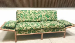 2-Sitzer Schlafsofa aus Bambus, 1960er