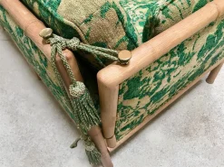 2-Sitzer Schlafsofa aus Bambus, 1960er