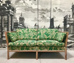 2-Sitzer Schlafsofa aus Bambus, 1960er