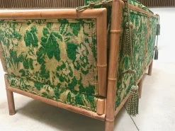 2-Sitzer Schlafsofa aus Bambus, 1960er